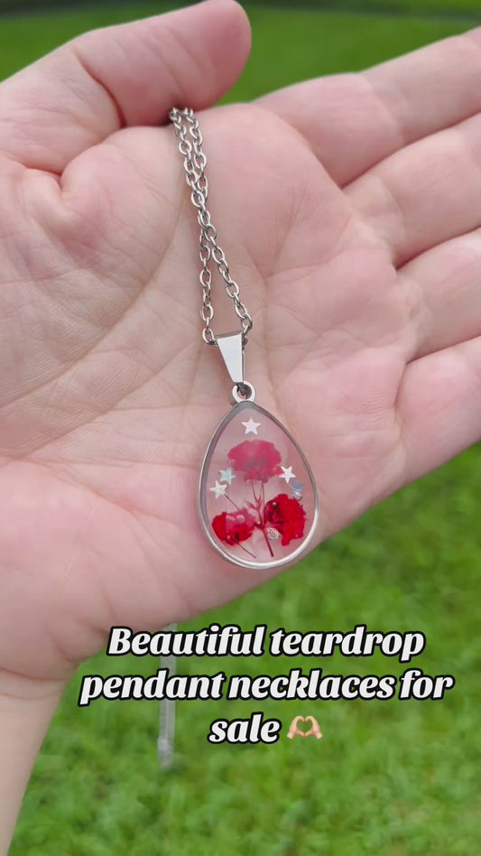 One of a kind resin necklaces