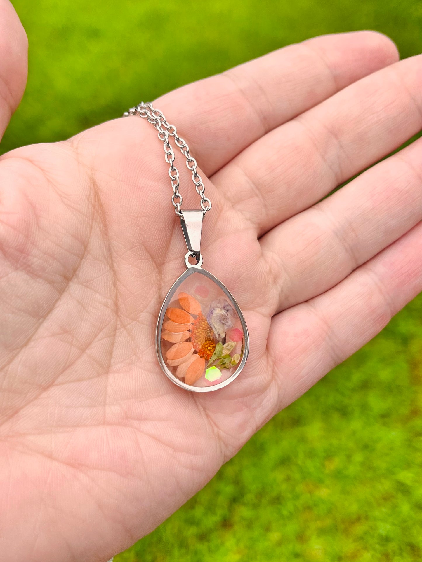 One of a kind resin necklaces