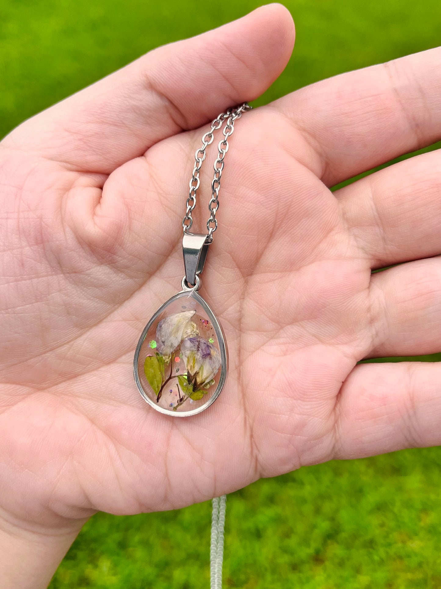 One of a kind resin necklaces