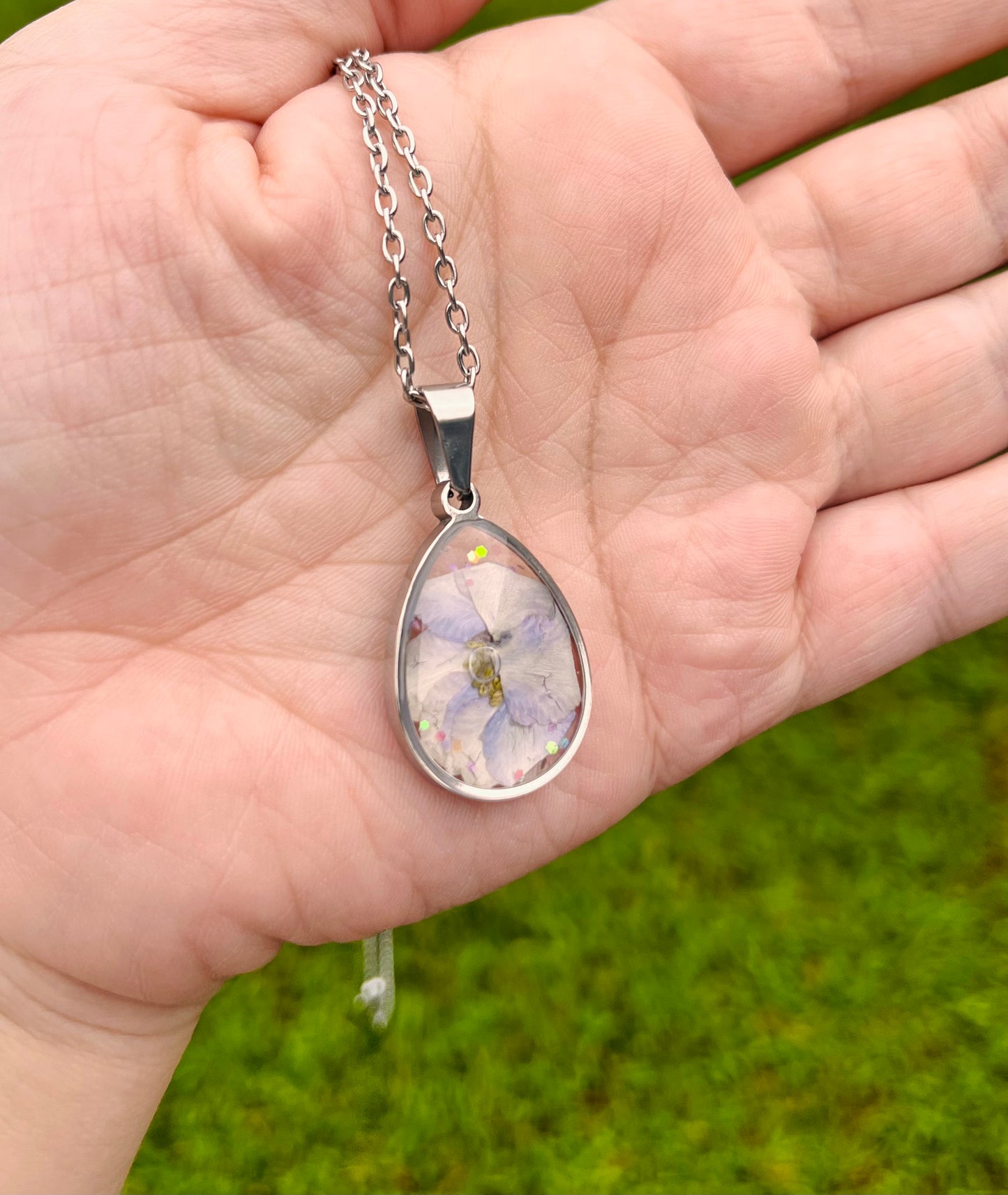 One of a kind resin necklaces