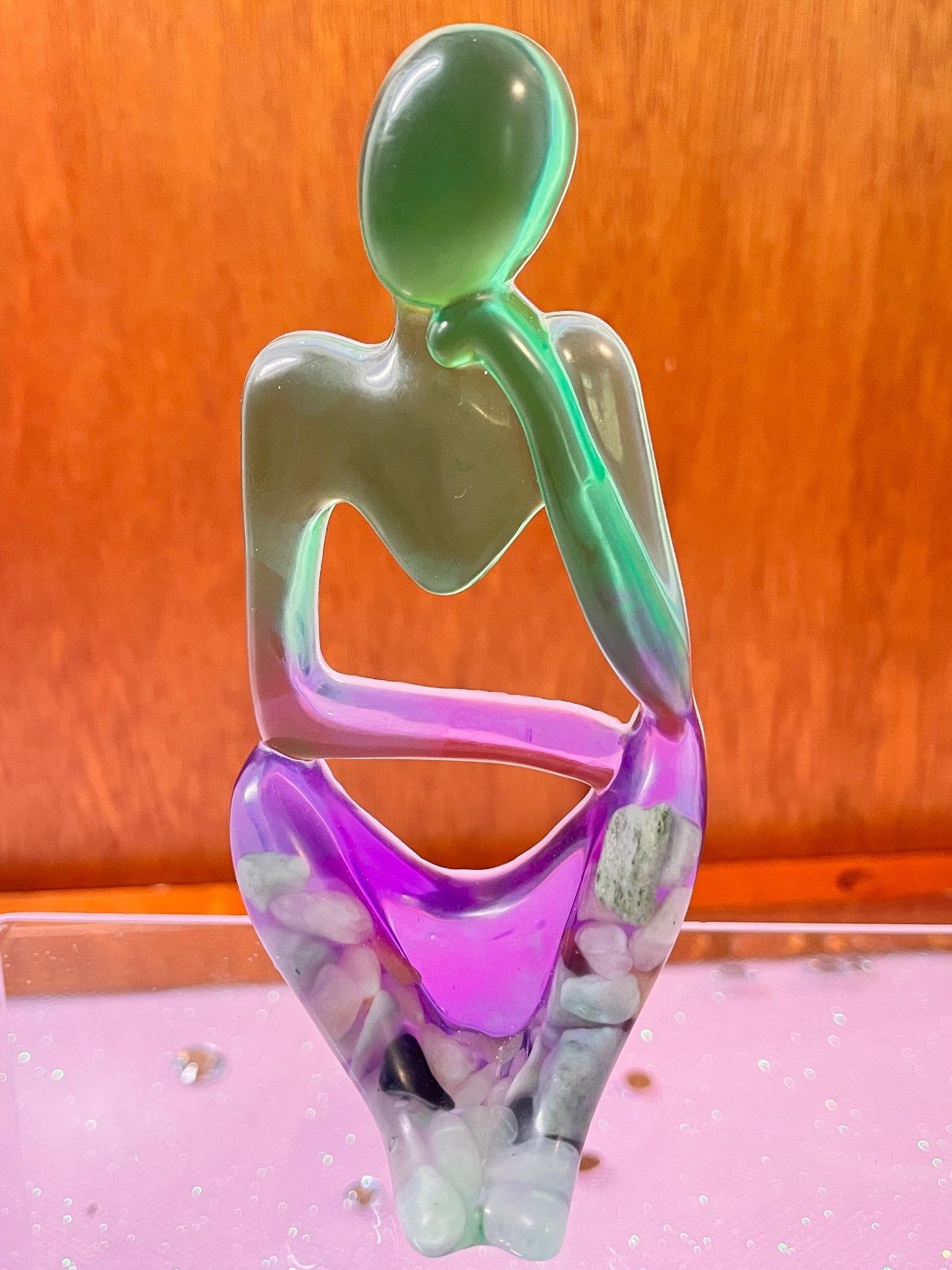 Thinking statue set
